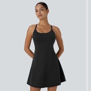 Halara black exercise dress